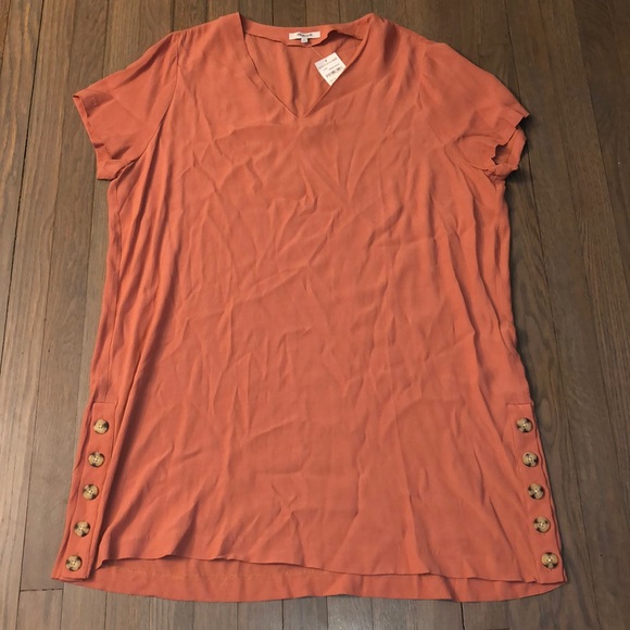 Madewell NWT side button dress - Picture 3 of 10
